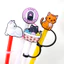 Hoạt Hình Mèo Silicone Mũ Rơm Hàng Sẵn Có Mũ Chống Bụi Uống Sữa Trà Cốc Rơm Bao Chống Bụi 10mm HXQZ