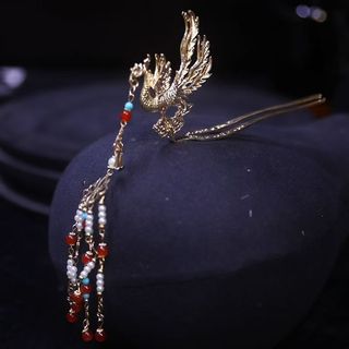 Hanfu Vương Miện Tóc Bộ Váy Cưới Mũ Đội Đầu Ming Made Phoenix Crown Tua Rua Chọn Thẻ Bước Lắc Trung Quốc Cô Dâu Phụ Kiện Tóc Cưới Kẹp Tóc 26..V3JN