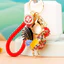 N9RF Xuyên Biên Giới Cung Hoàng Đạo Gà Mái Xe Móc Khóa Nữ Dễ Thương Sáng Tạo Túi Mặt Dây Chuyền Móc Chìa Khóa Vòng Quà Tặng Nhỏ