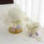 2-5 Tuổi Trẻ Em Bé Gái Rơm Mũ Chống Nắng Có Túi Đeo Ngang Bộ Tulip Nơ Ren Viền Rộng Vành Đi Biển Mũ Thường Ngày Cho Bé Mùa Hè Mũ