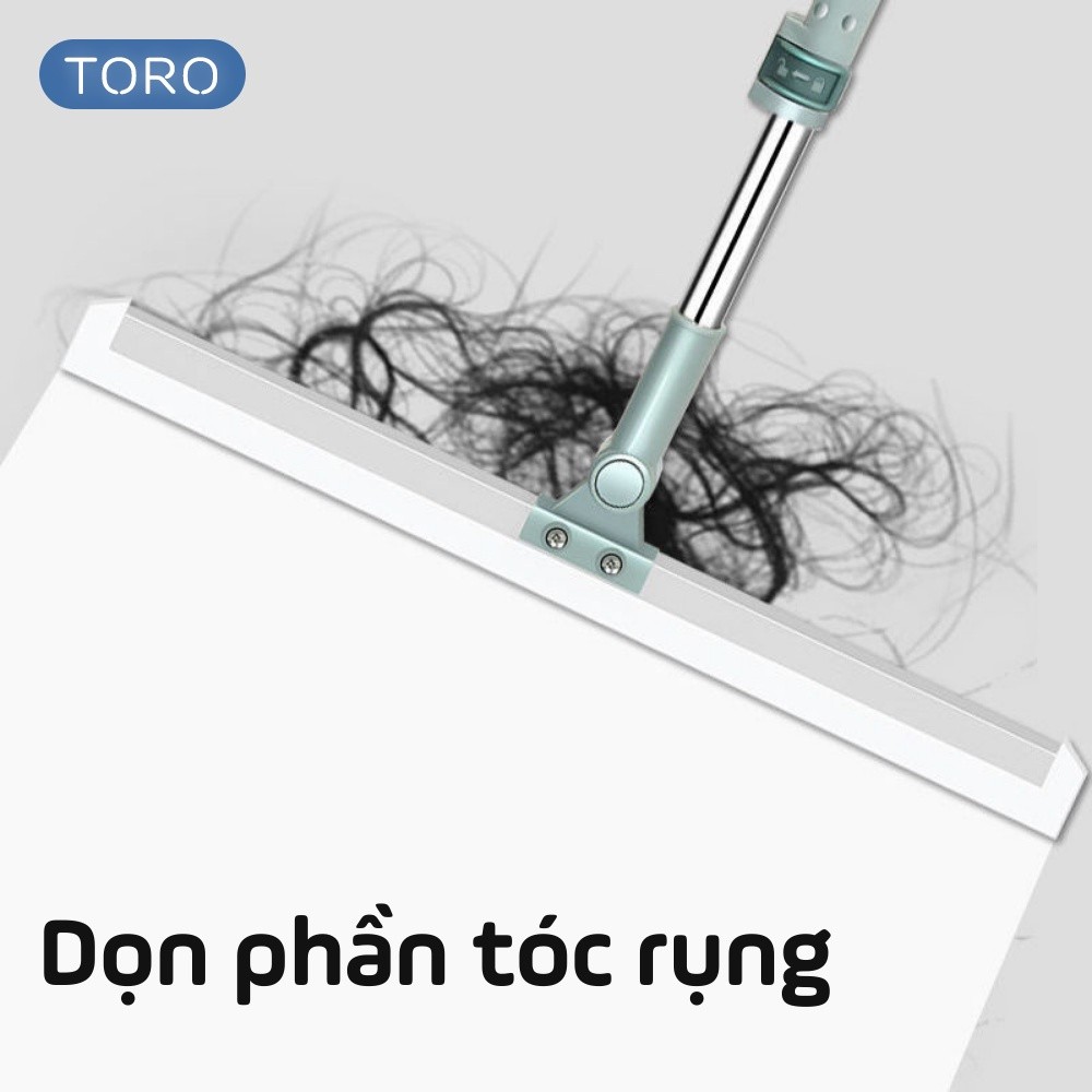 [HÀNG LOẠI 1] Chổi Gạt Nước HomeMate Lau Sàn Nhà Tắm Xoay 360°, Cây Gạt Nước Đa Năng Chống Trượt Kèm Cán Inox