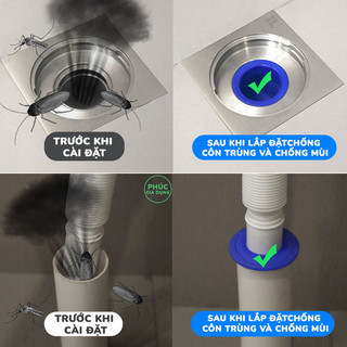 Van Silicon Một Chiều Ngăn Mùi Hôi Thoát Sàn - Lõi Khử Mùi Bồn Rửa Chống Gián Và Khí Độc Đường Ống Tiết Kiệm Tiện Lợi