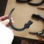 WHX-Hairpin {Xuanyue Cat} Kẹp tóc chạm khắc sừng thật Retro Trung Quốc Niche Thiết kế độc đáo Kẹp tóc