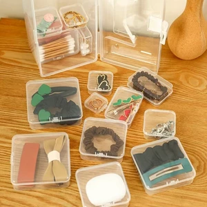 Hộp nhựa trong suốt 11.5*8.5*2.8cm, hộp mini đựng kim, đựng trang sức, hộp đựng card thẻ ảnh nail mi Duy Linh