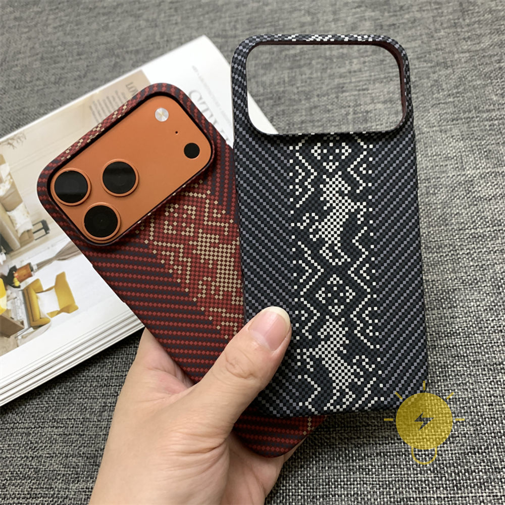Phone Case For iPhone 17 Pro Max 16 15 14 13 PC TPU Hard Aesthetic Korean Cute
