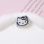 Set Charm Hello Kitty Bạc Đen 🖤🎀 Mix Nơ Kim Loại Flower & Donut Cute Style Hàn Quốc Sang Chảnh Gắn Dép Cực Xinh