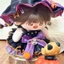20cm Quần Áo Trẻ Em Halloween Phù Thủy Nhỏ Ba Mảnh Bộ Quần Áo Búp Bê Cotton Bộ Búp Bê Búp Bê Trang Phục