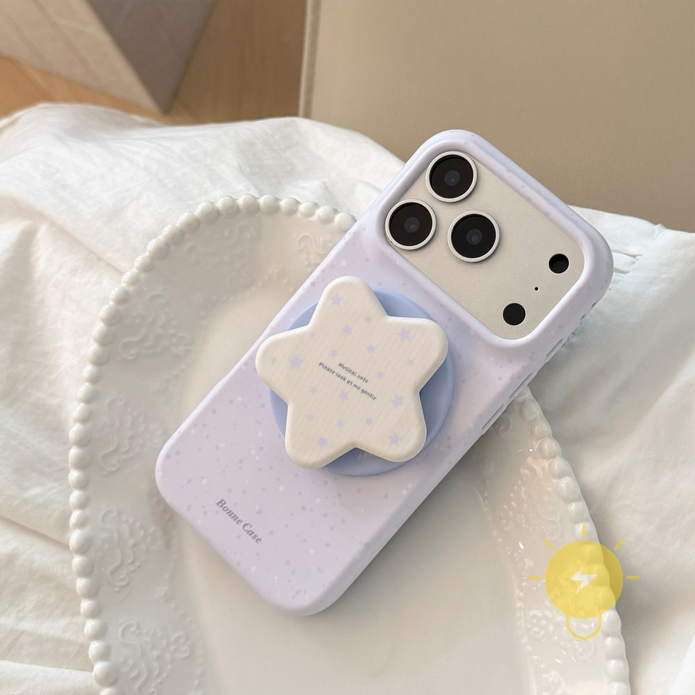 Phone Case For iPhone 17 Pro Max 16 15 14 13 with Griptok TPU Magnetic Splash-ink with Griptok Soft Aesthetic Korean Cute