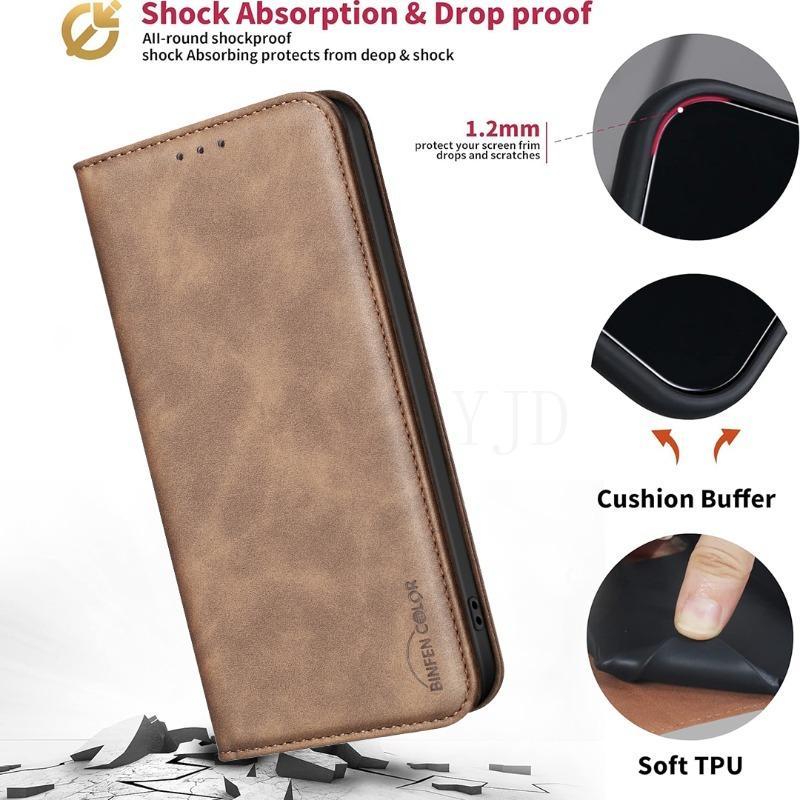 YJD Ốp Lưng Cho Honor 500 Smart X6D Màu Trơn Họa Tiết Cao Bồi Da Khe Cắm Thẻ Vô Hình Khóa Từ Tính Chống Rơi Vỏ Điện Thoại