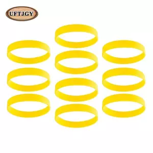 10 Chiếc Nhiều Màu Sắc Tươi Sáng Cao Su Lắc Tay Vòng Tay Thể Thao Nam Nữ Dây Đeo Tay