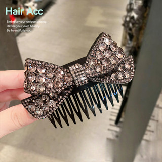 Phong Cách Hàn Quốc Tính Khí Flash Kim Cương Nơ Tóc Nữ Đầu Lưng Tóc Gãy Tóc Đầu Trước Lược Mũ Đội Đầu Tóc Gãy Tidy-up Nữ