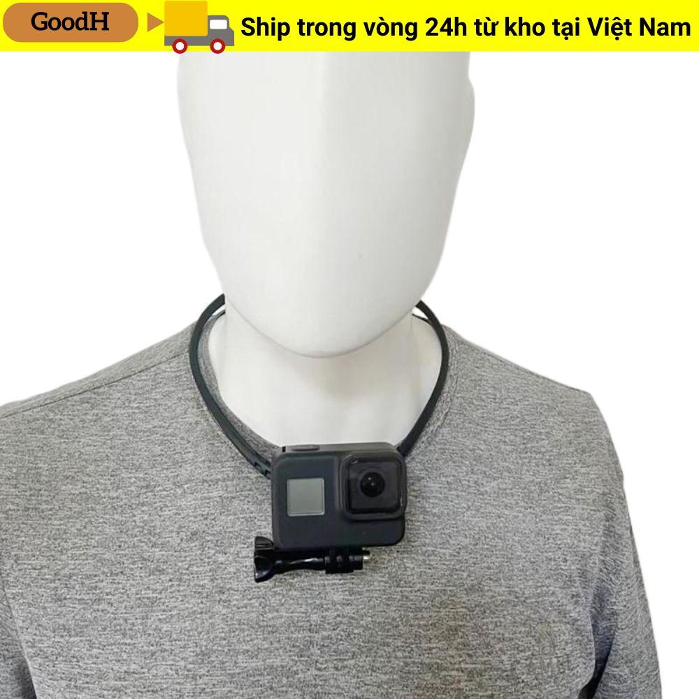 Giá đỡ điện thoại cổ GOODH, Hỗ trợ vòng cổ có thể điều chỉnh Vlog, Dây đeo dây buộc chống rung Giá đỡ điện thoại thông minh cho phụ kiện máy ảnh Hero / Insta360
