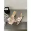 TT Nơ Vuông Mũi Sandal Nữ Mùa Hè Cao Gót Satin Sang Trọng Phù Hợp Với Váy Dép Thời Trang Tất Cả