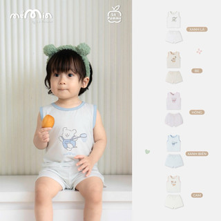 La pomme SS26.T4.1.1 Bộ sát nách Mềm Mịn by La Pomme kỳ nghỉ hè vui nhộn cho bé
