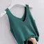 Đầm Tank Top Cổ Chữ V Ice Silk Thời Trang Hàn Quốc, Phù Hợp Mặc Mùa Hè