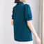 Áo sơ mi nữ tay ngắn màu đỏ trơn, style cổ điển