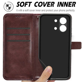 Ví Lật Ốp Lưng Điện Thoại Xiaomi Poco X8 Pro Max PocoX8ProMax X8Pro X8ProMax 5G Nam Châm Da Đứng Bảo Vệ Vỏ Coque