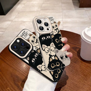 Ốp lưng iPhone họa tiết mèo con ngọt ngào Silicone lỏng mềm iPhone 11 12 13 14 15 16 17Pro Max IP 7 8 Plus X XS XR