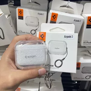 Hộp đựng tai nghe trong suốt trong suốt Thích hợp cho Vỏ bảo vệ AirpodsPro3 Đơn giản Thích hợp cho Airpods4 Vỏ móc đơn giản