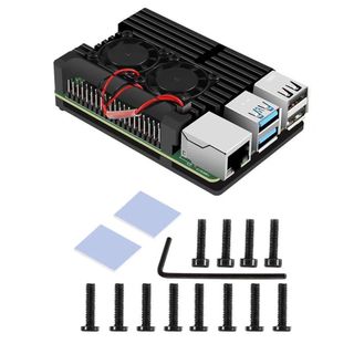 Vỏ Raspberry Pi 4B bằng nhôm CNC tản nhiệt hiệu quả Có quạt tản nhiệt،Tản nhiệt vượt trội, tránh quá nhiệt