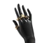 Bộ Nhẫn Nam Ngôi Sao - Vàng / Bạc-Tone Đen Men Star Multi-Ring - Hợp Kim Thân Thiện Với Môi Trường Có Thể Xếp Chồng Đồ Thường Ngày