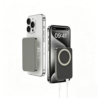 [JLK] PD20W Sạc nhanh 10000mAh Kim loại từ tính không dây cho iPhone Samsung XiaoMi, v.v. Pin phụ trợ di động