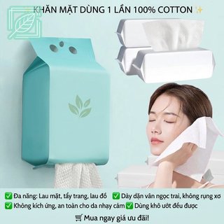 Khăn mặt dùng một lần Vải làm sạch Cotton mềm mại Tẩy trang phòng tắm thấm hút nhẹ nhàng
