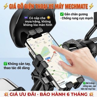 Giá Đỡ Điện Thoại Xe Máy Chống Sốc Mưa Chống Nắng Chống Trộm Phù Hợp Với 4.7-7.2 Inch Điện Thoại Xe Đạp