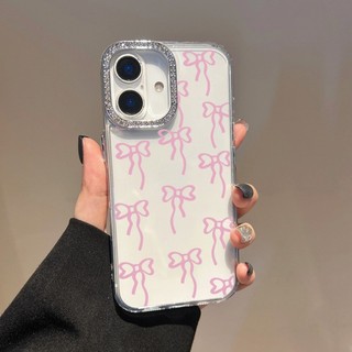 Ốp Điện Thoại Trong Suốt In Hình Nơ Nhiều Màu Sắc Cho iPhone 7 Plus 8 Plus 6 Plus 6S Plus SE 2020 SE 2022 Vỏ Chống Rơi Kim Cương Giả