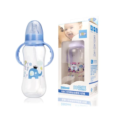 Bình sữa ống hút tiêu chuẩn đa chức năng Bình uống nước cho bé Bình sữa nhỏ Bình sữa chống sốc cho bé trên 6 tháng