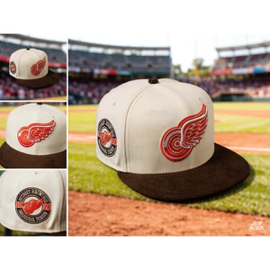 Mũ snapback 9FORTY Detroit Red Wings mùa ra mắt 1926, thêu nhiều màu, phù hợp đội ngoài trời.