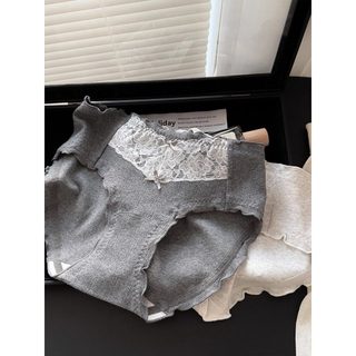 Bốn Mùa Nơ Mỏng Thời Trang Quần Lót Ren Bé Gái Thoải Mái Nguyên Chất Cotton Kháng Khuẩn Đáy Quần Đùi Nữ L-7688