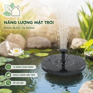 Máy bơm đài phun nước năng lượng mặt trời Máy bơm chim nổi Vườn ao Đài phun nước IP65 4 vòi phun nước chống mưa