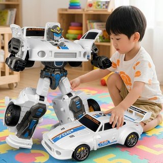 Biến Đổi Xe Robot Đồ Chơi Quán Tính ABS Xe Nhựa Playset Quà Tặng Sinh Nhật Trẻ Em Bé Trai Bé Gái