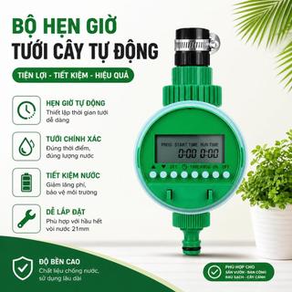Bộ Hẹn Giờ Tưới Cây Tự Động, Van Tưới Thông Minh Tiết Kiệm Nước