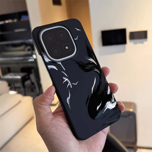 Ốp điện thoại cứng Micro Matte “Ink Whale ” cho IQOO 15 Ultra 15R / 13 / 12 / 11 NEO 11 / Neo 10 Pro Z11 Turbo Z9 Z10 Turbo Pro Z9X Z8X Z7i NEO 9 / Half Wrap IQOO Cover