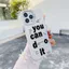 Ốp Lưng Tương Thích Cho iPhone 17 Air 16 15 14 13 12 11 Pro X XR XS Max SE 2020 6 6S 7 8 Plus Mạ Acrylic IMD Case Họa Tiết Chữ CYIM376