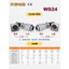 Cắm Hàng Không DS Ổ Cắm WS24-2-3P-J4-K6-10 Pin-12 Lỗ-19 Lõi TQ Nữ Z Kết Nối Lắp Đặt Ngược