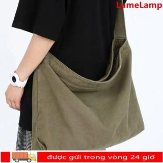 Túi đeo vai LUMELAMP, Túi vải Canvas dung tích lớn, Túi Tote du lịch đa năng cổ điển dành cho nam giới
