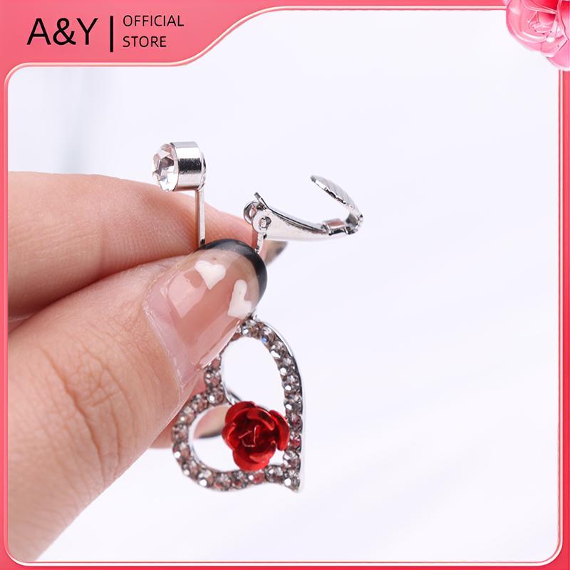 A & Y 1 Vòng Nút Bụng Giả Bụng Xuyên Thái Kẹp Trên rốn Không Rốn Giả Cướp Biển Bướm Sụn Bông Tai Kẹp Trang Sức Cơ Thể Quà Tặng.