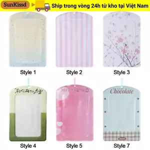 Giá đỡ Photocard SUNKISSD, Vỏ bảo vệ hình ảnh PVC khổng lồ, Màn hình Album thần tượng Hàn Quốc A4 đầy màu sắc