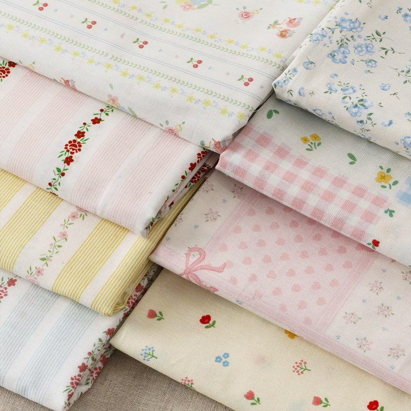 Phong Cách Nông Thôn Vải Cotton Nguyên Chất In Hình Cho Váy May Mặc Nhà Quần Áo Trẻ Em Vải Trang Trí Handmade DIY Vải