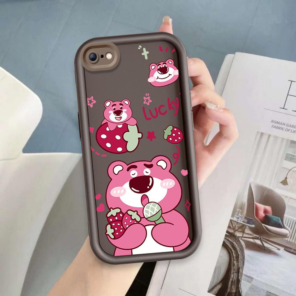 Ốp Lưng Cho iPhone 6 6s 7 8 se2020 Plus Hoạt Hình Silicon Phụ Kiện Vỏ Điện Thoại Mềm TPU Câu Chuyện Đồ Chơi Lotso Mắt Thiên Thần Ốp Lưng Chống Sốc