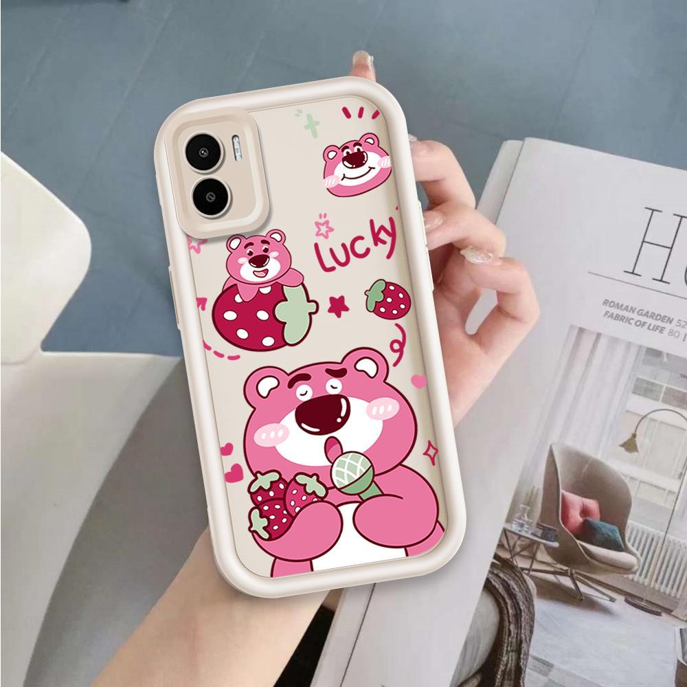 Vỏ Cho Redmi A1 A2 Phim Hoạt Hình Silicon Mềm Đáng Yêu Ốp lưng TPU Câu Chuyện Đồ Chơi Lotso Mắt Thiên Thần Ốp Lưng Chống Sốc