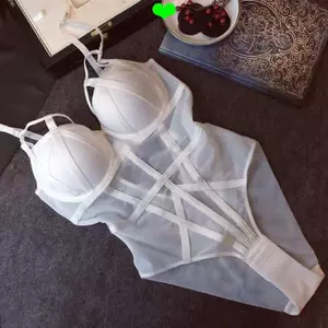 Áo liền quần ren Corset gợi cảm Áo ngực đẩy lên Áo ngực một mảnh