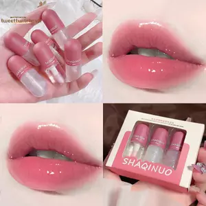 TRTR Mini Lip Glaze Lip Gloss Lipsti Lâu trôi Không phai hoặc vết bẩn Cốc dưỡng ẩm Trang điểm dạng lỏng Lip Serum Sản phẩm trang điểm Chăm sóc môi VN