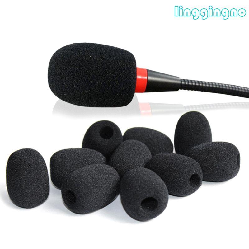 RR 10 Chiếc Tai Nghe Thay Thế Bao Da Ngỗng Bọt Xốp Micro Kính Chắn Gió Bảo Vệ
