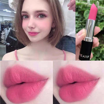 Đào Hoa Hồng Son Môi Matte Velvet Cherry Blossom Barbie Màu Hồng Cô Gái Nhóm Sinh Viên Son Môi Chính Hãng Chống Dính Lâu Dài