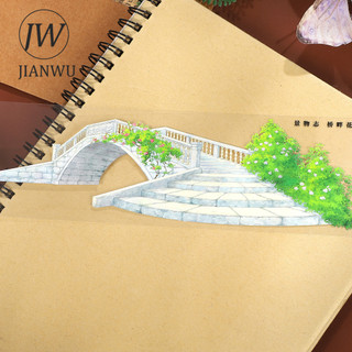 JIANWU 60mm * 5m Vintage Bridgeside Plant Hoa Phong Cảnh Chất Liệu Cắt Băng Thêu Sò PET Sáng Tạo DIY Tạp Chí Văn Phòng Phẩm