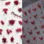 Vỏ Bloodthirsty Bướm Làm Móng Tay Miếng Dán Hot Girl Nail Aurora Ngọn Lửa Bướm Đỏ Lông Tơ Móng Tay Chống Thấm Nước Trang Trí Miếng Dán